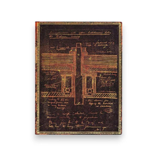 Picture of PAPERBLANKS ULTRA BLANK STESLA SKETCH OF A TURBINE